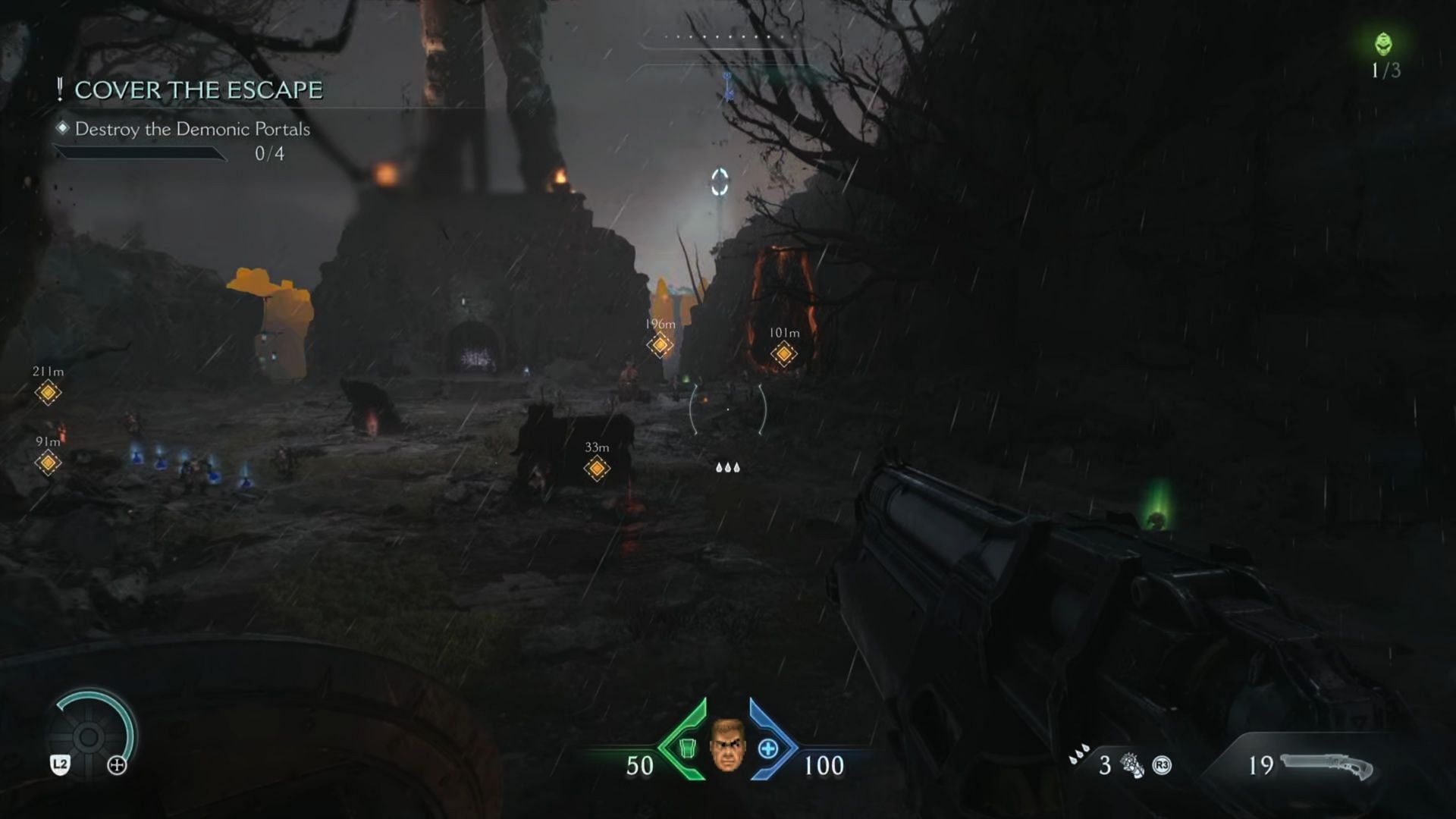 The first portal is incredibly easy to spot (Image via Bethesda)